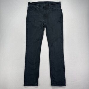 Levi's 511 Jeans Mens 32x32 Black Slim Fit Straight Minimalist